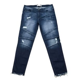 KanCan LA Moto‎ Biker Stretch Distressed Jeans Size 29